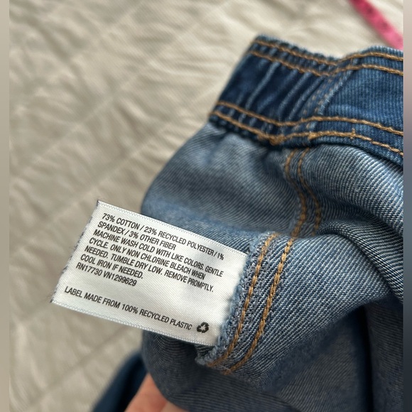 Knox rose denim jeans with elastic waistband size large - Picture 5 of 7